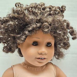 American Girl 18" Curly Hair Gorgeous African American Doll 2 White Teeth 2014